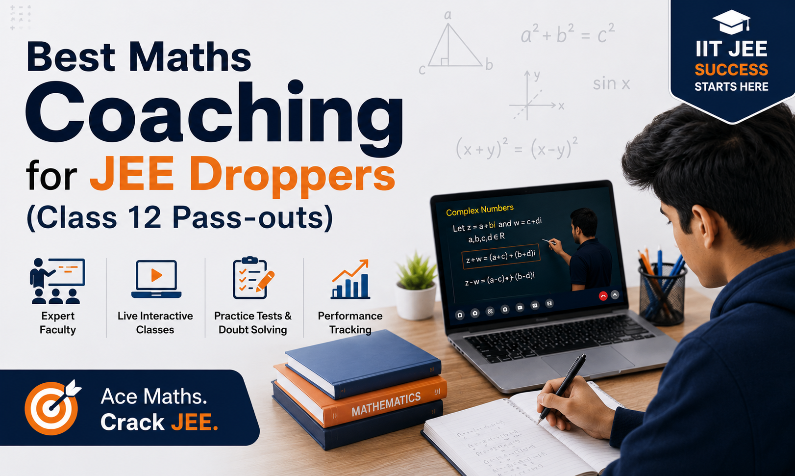 Best Maths Coaching for JEE Droppers — Class 12 Pass-outs