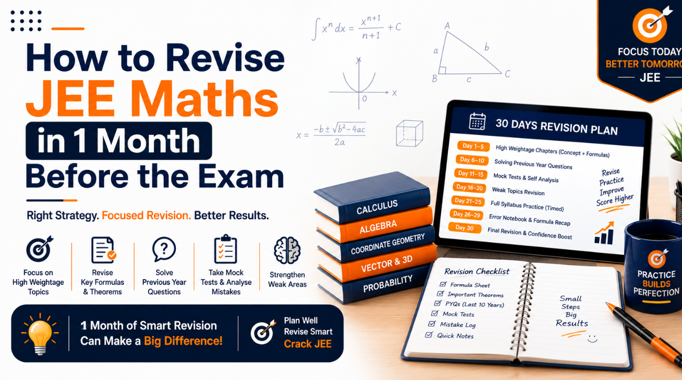 JEE Maths Revision in 1 Month